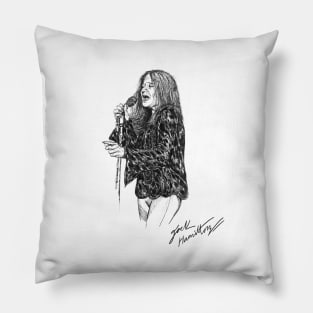 Joplin Original Ink Drawing Print Pillow