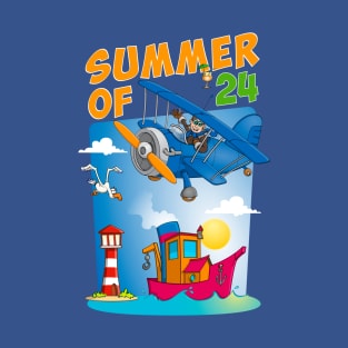 The summer of 2024 - funny and colourful illustration T-Shirt