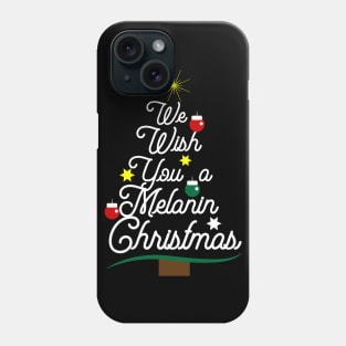 We Wish You a Melanin Christmas Tree Phone Case