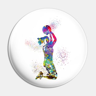 Basketball girl Pin