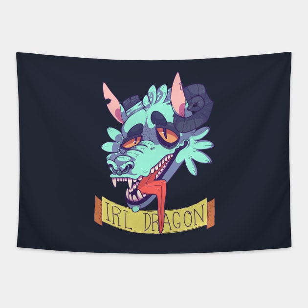 irl dragon Tapestry by skinnymister