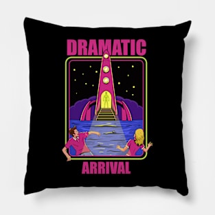 dramatic arrival Pillow