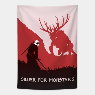 Silver For Monsters Tapestry