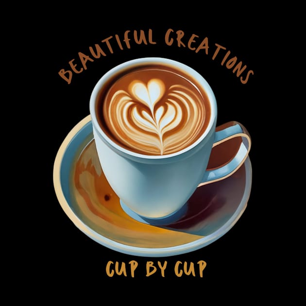 Beautiful Creations, Cup by Cup Coffee Barista by Positive Designer