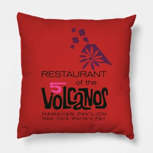 Restaurant of the 5 Volcanos Hawaii Pavilion New York Worlds Fair Pillow