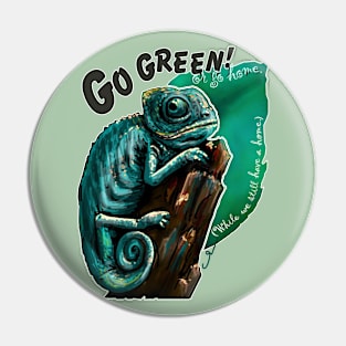 Go Green or go Home. Pin