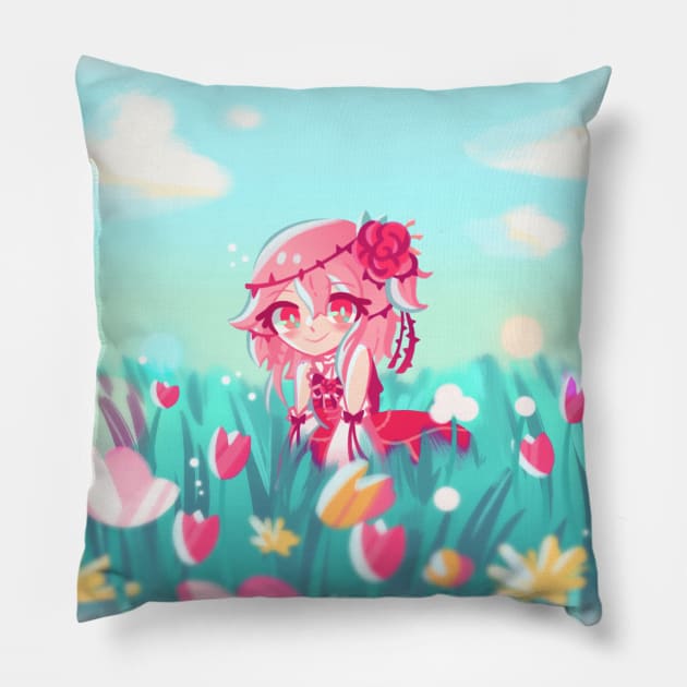 Rosemi Lovelock Pillow by OkiComa