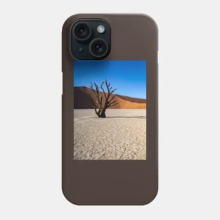 Tree on the salt pan. Phone Case