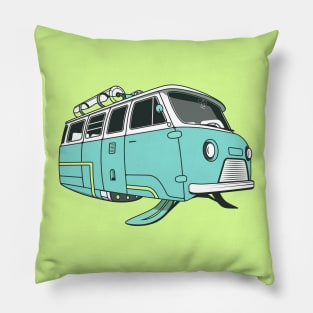 Retrofuturistic car Pillow