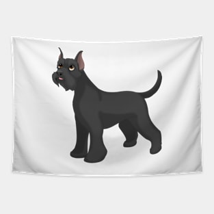 Giant Schnauzer Dog (Cropped Ears) Tapestry