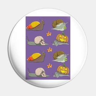 Halloween snails Pin