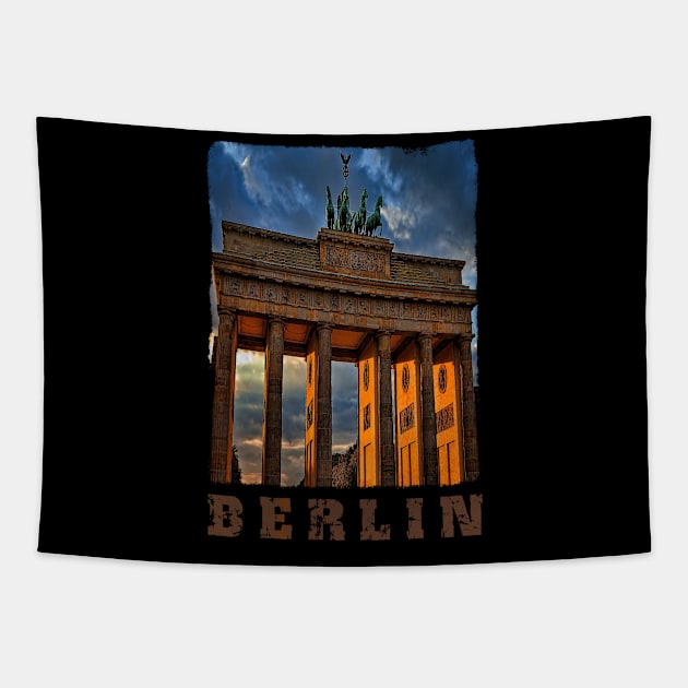 berlin victory column Tapestry by teehood