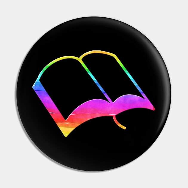 Rainbow Book Outline Pin by Gold Dust Publishing