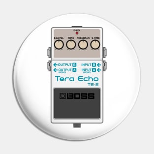 Boss TE-2 Tera Echo Guitar Effect Pedal Pin