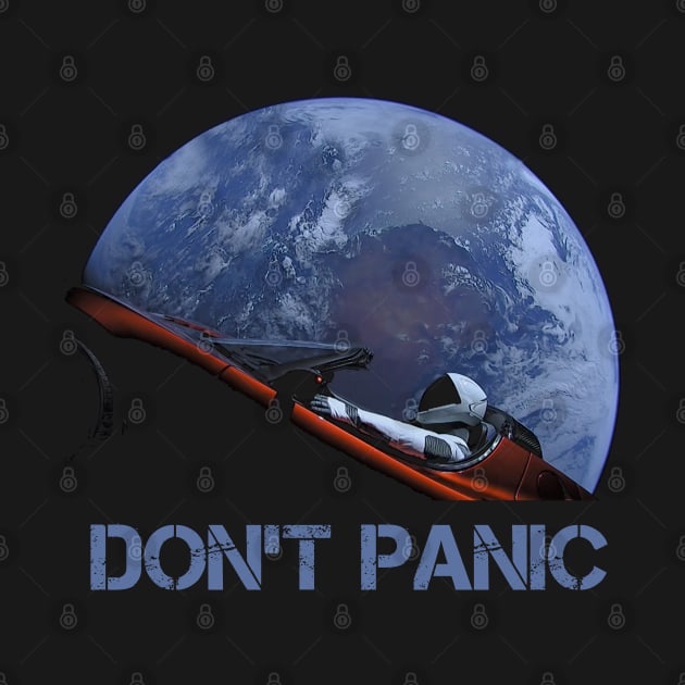 Starman Earth Don't Panic by Nerd_art