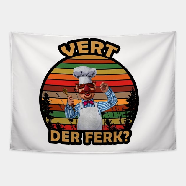 vert der ferk//Retro Color Tapestry by ShionTji