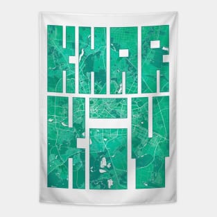 Kharkiv, Ukraine City Map Typography - Watercolor Tapestry