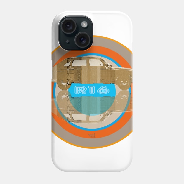 Renault 16 on target Phone Case by AaaahEeeekStudio