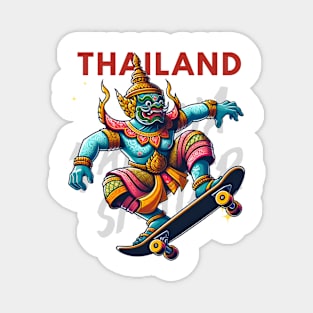 Thailand Skateboard Magnet