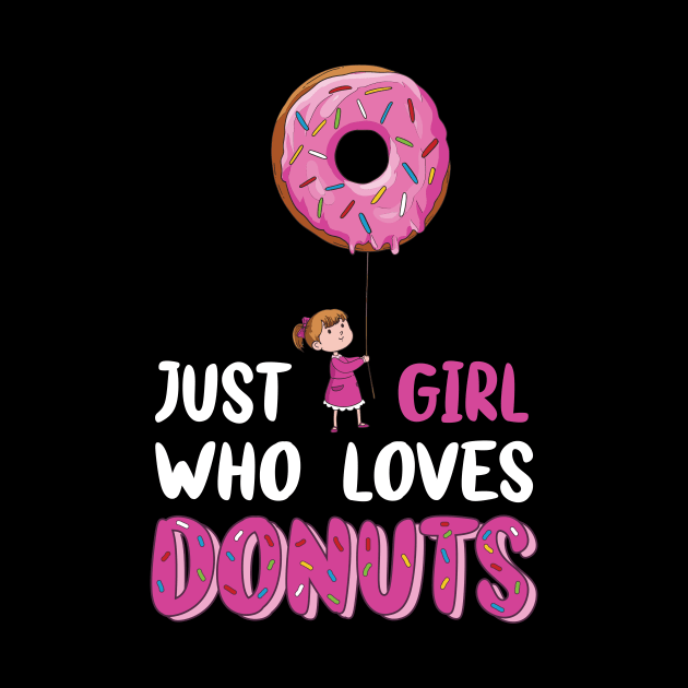 Just a girl who loves donuts - Girl with a donut balloon by Cedinho