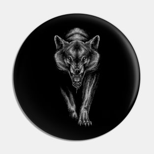 The wolf Pin