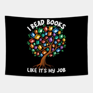 Funny Book Lover Gift for Retired English Teacher Tapestry