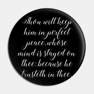 Isaiah 26:3 Bible Verse KJV Text Pin