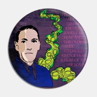 HP LOVECRAFT, AMERICAN GOTHIC WRITER Pin