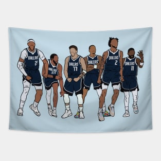 Gafford, DJJ, Luka, PJ, Lively & Kyrie Tapestry