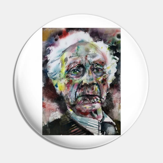 BERTRAND RUSSELL - watercolor portrait .3 Pin by lautir