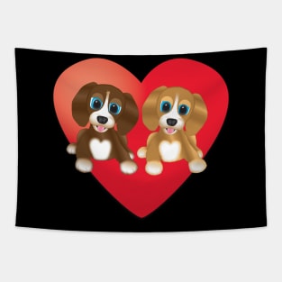 Two Dogs Tapestry