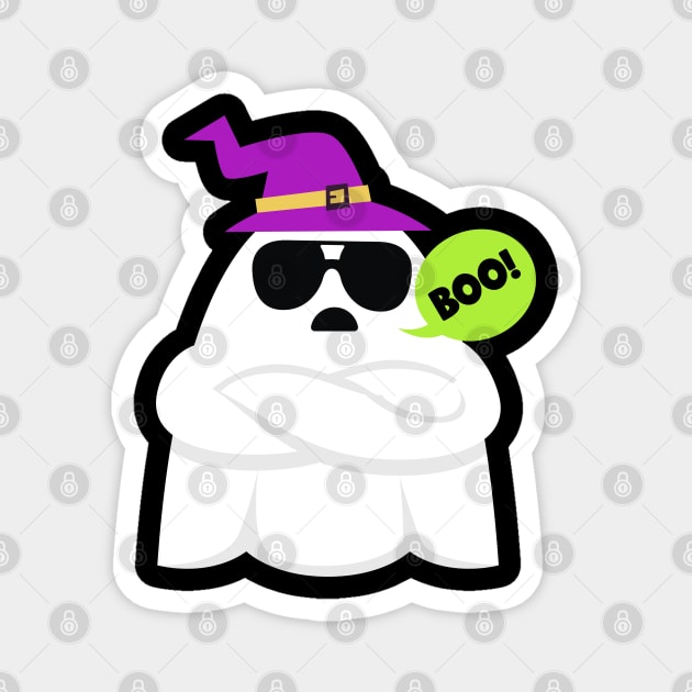 Halloween Boo Ghost Magnet by JabsCreative