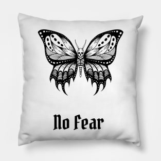 No Fear Butterfly Pillow