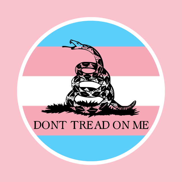 Transgender Gadsden Flag by Shared Reality Shop