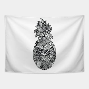 Zentangle Pineapple Tapestry