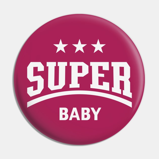 Super Baby (White) Pin by MrFaulbaum