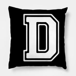 Letter D Pillow