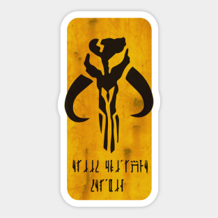 Mandalorian Merc Stickers Teepublic