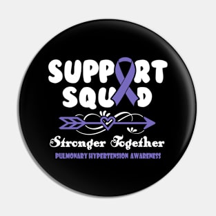 Pulmonary Hypertension Gastroparesis Awareness Support Squad Stronger Together - In This Family We Fight Together Pin