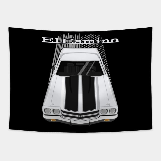 Chevrolet El Camino SS 1970 - white Tapestry by V8social