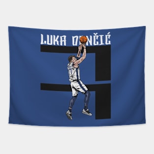 Luka Doncic Dallas Number Tapestry