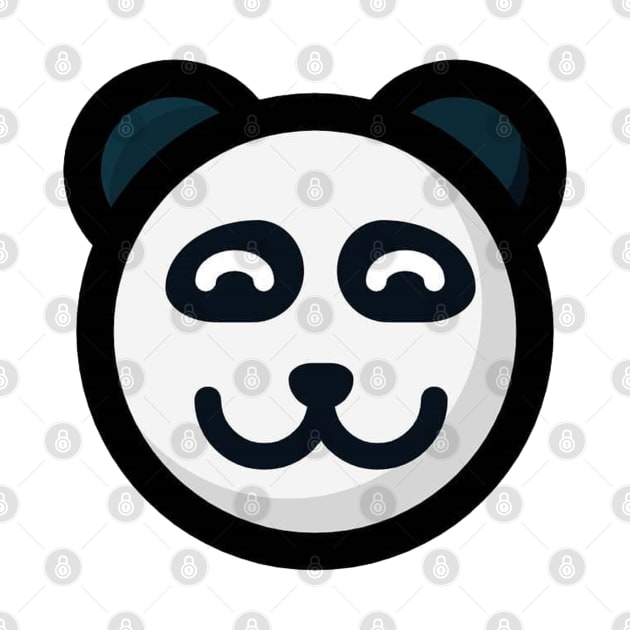 panda smile by drawflatart9