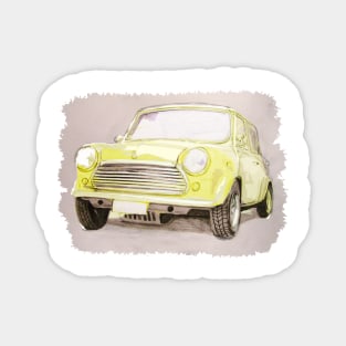 Classic Mini Yellow Magnet