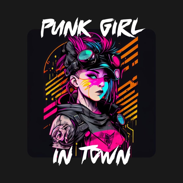 Graffiti Style - Punk Girl In Town 1 by PD-Store