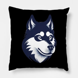 Husky Minimal Style, Love Huskies, Dog Lover Pillow