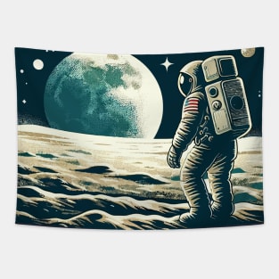 Moon Landing - Astronaut Tapestry