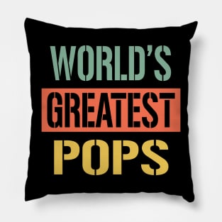 worlds greatest pops Pillow