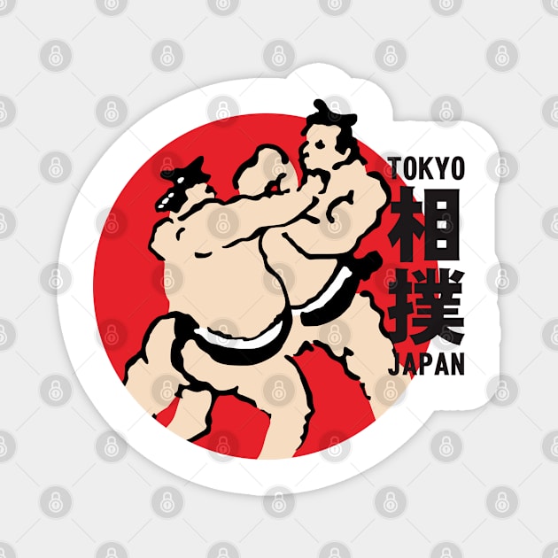 Sumo Wrestling Magnet by kladenko