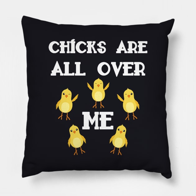 Chicks Are All Over Me Toddler Boy Easter Pillow by MasliankaStepan