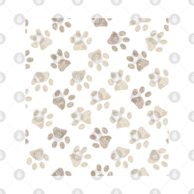 Light brown colored paw print by GULSENGUNEL